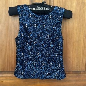 Express sequin top
